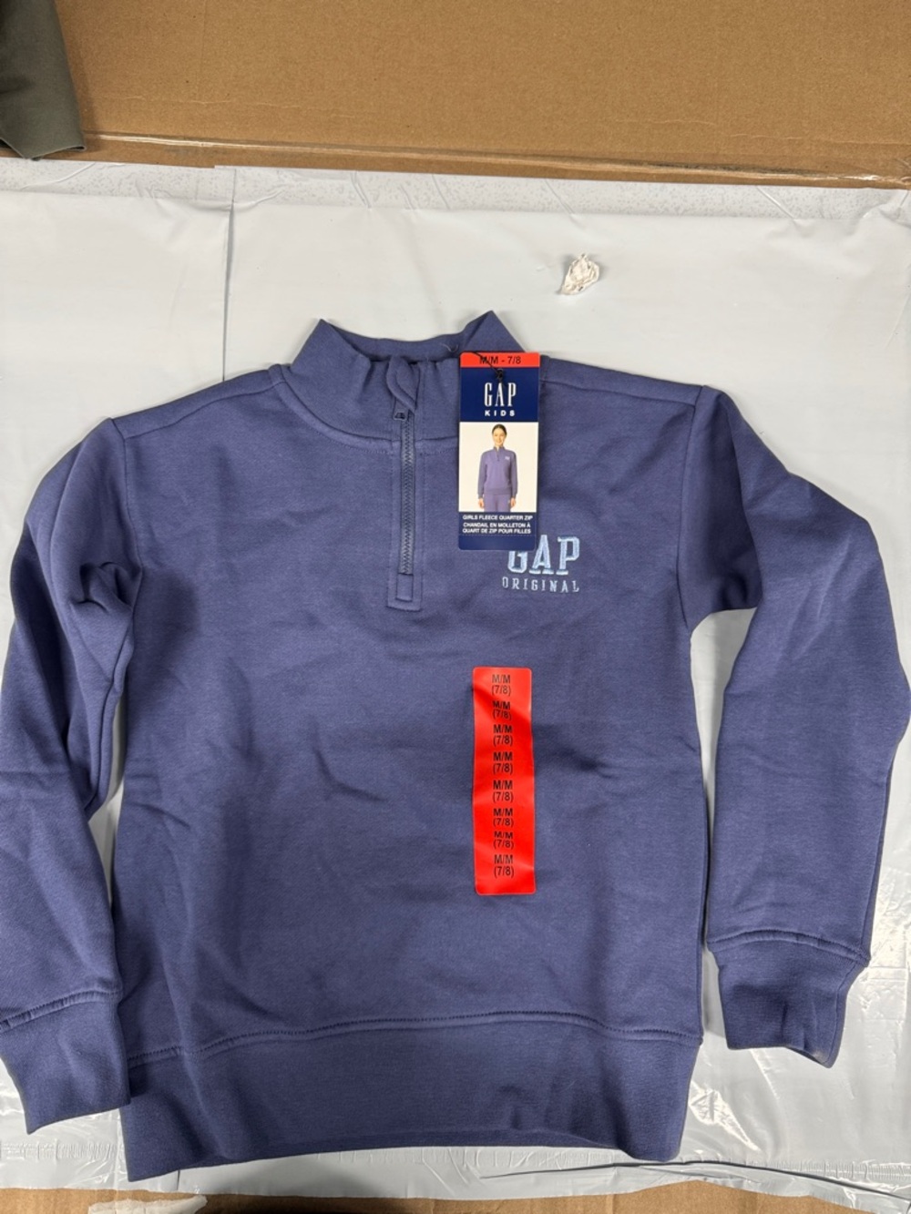 GAP Original Men's Half-Zip Sweater - Slate Blue